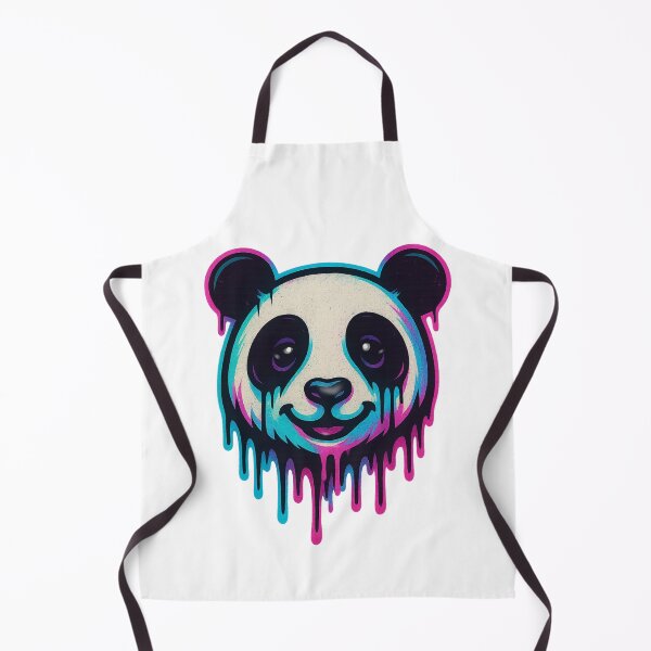 Item preview, Vaporwave Drip Panda – Neon Aesthetic Street Sticker designed and sold by Dreamy Panda Studio .