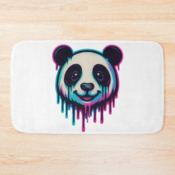 Item preview, Vaporwave Drip Panda – Neon Aesthetic Street Sticker  designed and sold by Dreamy Panda Studio .