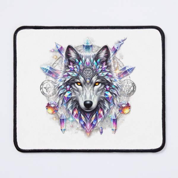 Item preview, Mystic Crystal Wolf designed and sold by CelticSoulShop.