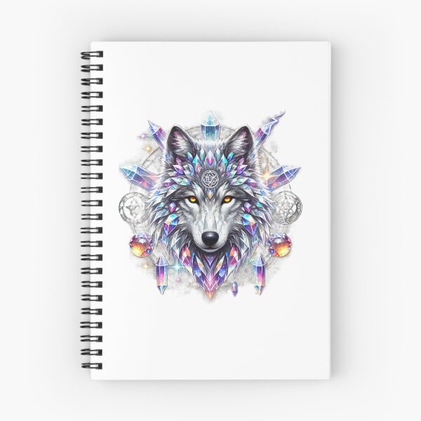 Item preview, Mystic Crystal Wolf designed and sold by CelticSoulShop.