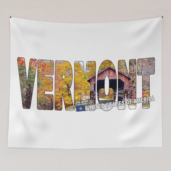 Item preview, VERMONT United States of America - Covered Bridge Fall designed and sold by Adam Gormley.