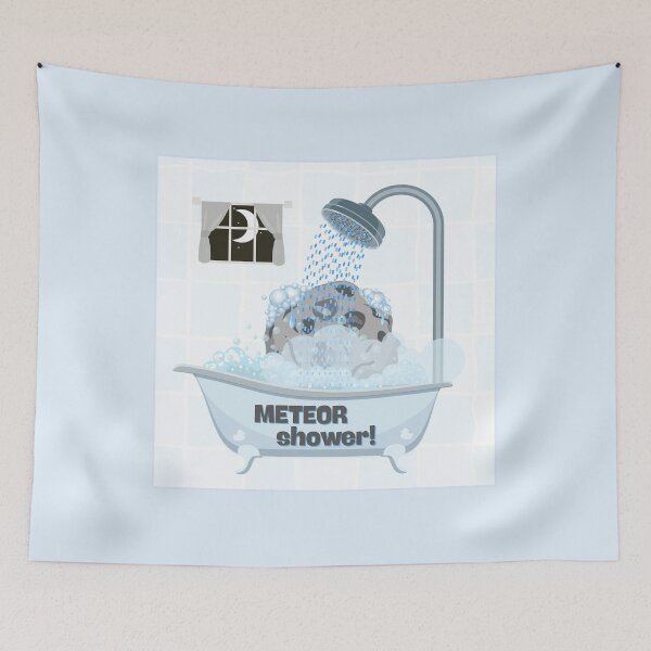 Item preview, Meteor Shower Nerdy Bathtub Celestial Geology Night designed and sold by tumbleweedphoto.