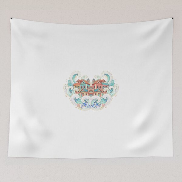 Item preview, Text Phuket Waves – Pearl & Heritage Fusion designed and sold by See-Sea-Colors.