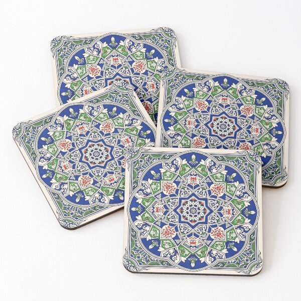 Item preview, Geometric / Motif Abstraction	Abstract or geometric patterns that derive their structure and color schemes directly from traditional Chinese porcelain, lacquerware, or textile motifs. designed and sold by DrmartDesigns.