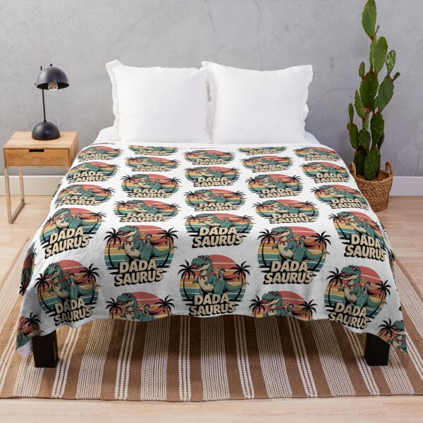 Item preview, Dada Saurus Retro Sunset T‑Shirt – Cool Dinosaur Dad Gift designed and sold by graphic-genie.