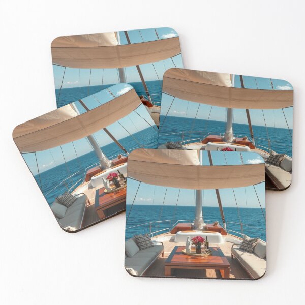Item preview, Luxury Yacht Deck Retreat | Mediterranean Sea View and Summer Sailing Vibes designed and sold by Vida e Arte.