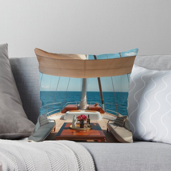 Item preview, Luxury Yacht Deck Retreat | Mediterranean Sea View and Summer Sailing Vibes designed and sold by Vida e Arte.