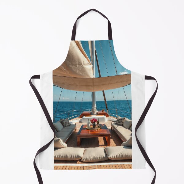 Item preview, Luxury Yacht Deck Retreat | Mediterranean Sea View and Summer Sailing Vibes designed and sold by Vida e Arte.