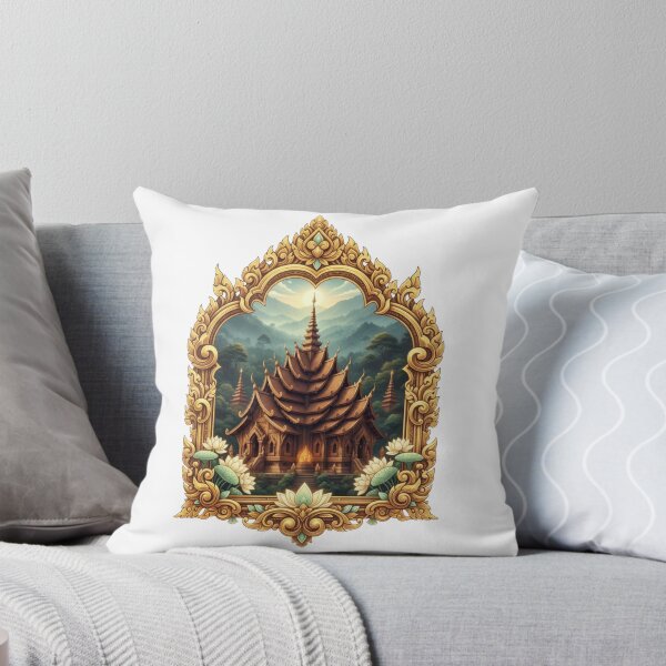 Item preview, Lanna Spirit in Gold & Teak designed and sold by See-Sea-Colors.
