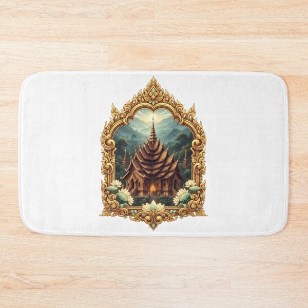 Item preview, Lanna Spirit in Gold & Teak designed and sold by See-Sea-Colors.