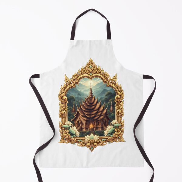 Item preview, Lanna Spirit in Gold & Teak designed and sold by See-Sea-Colors.