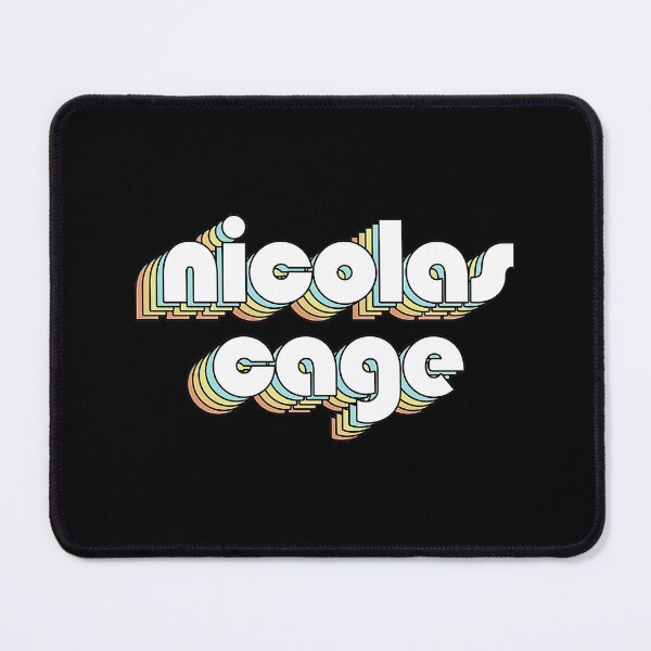 Item preview, Nicolas Cage - Retro Typography Faded Style designed and sold by myhero2699.