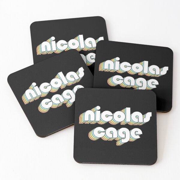 Item preview, Nicolas Cage - Retro Typography Faded Style designed and sold by myhero2699.