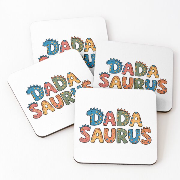 Item preview, Dada Saurus Retro Sunset T‑Shirt – Cool Dinosaur Dad Gift designed and sold by graphic-genie.