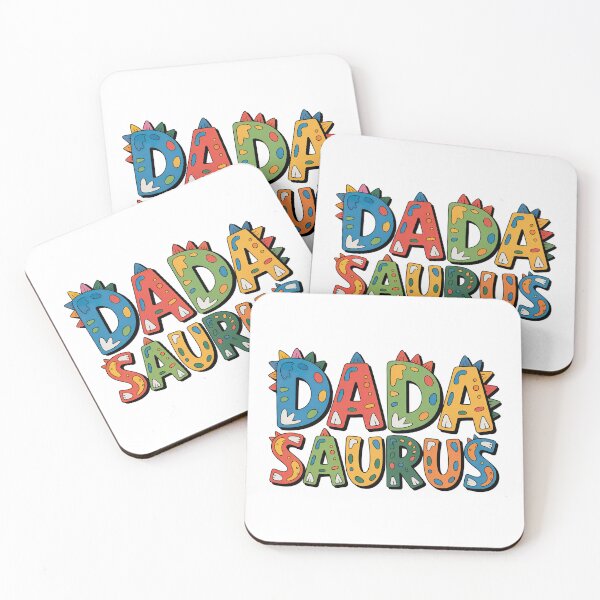 Item preview, Dada Saurus Retro Sunset T‑Shirt – Cool Dinosaur Dad Gift designed and sold by graphic-genie.