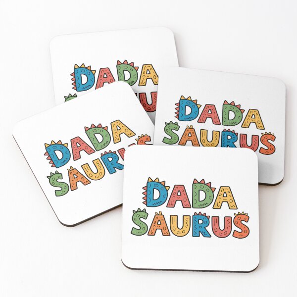 Item preview, Dada Saurus Retro Sunset T‑Shirt – Cool Dinosaur Dad Gift designed and sold by graphic-genie.