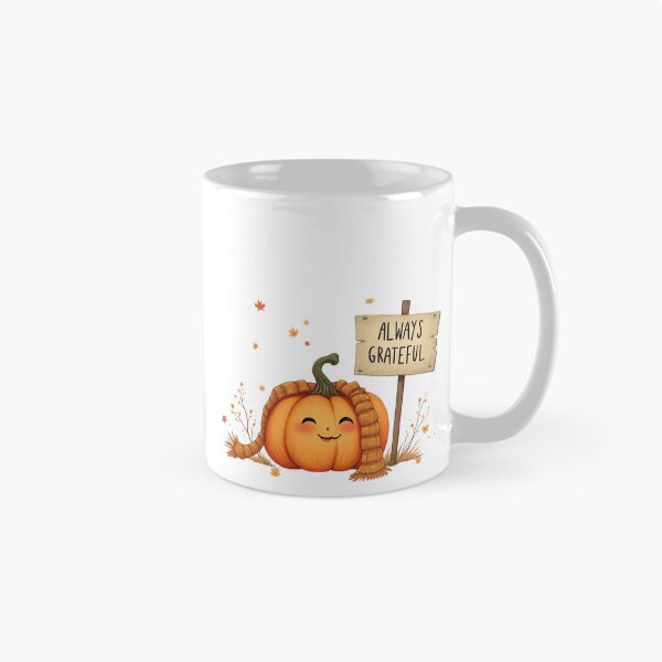 Item preview, Always Grateful – Simple Fall Pumpkin Doodle designed and sold by ShirtHatch.