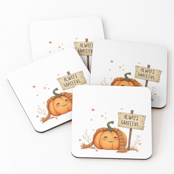 Item preview, Always Grateful – Simple Fall Pumpkin Doodle designed and sold by ShirtHatch.
