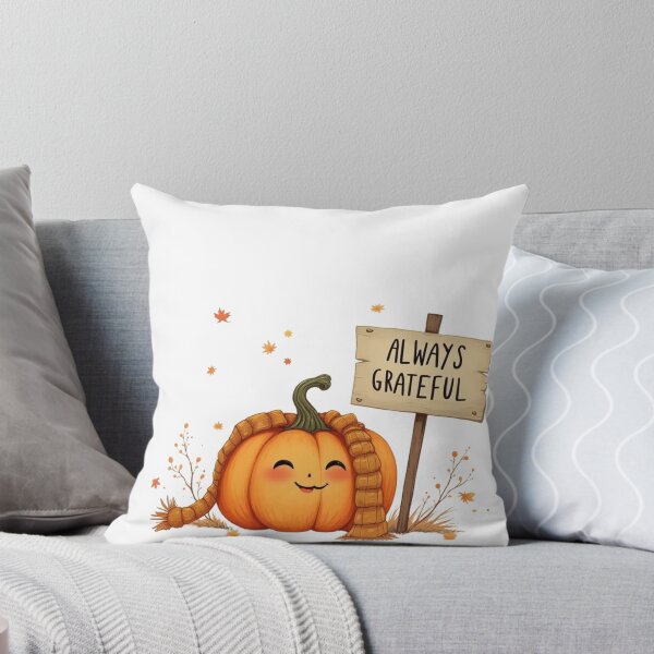 Item preview, Always Grateful – Simple Fall Pumpkin Doodle designed and sold by ShirtHatch.
