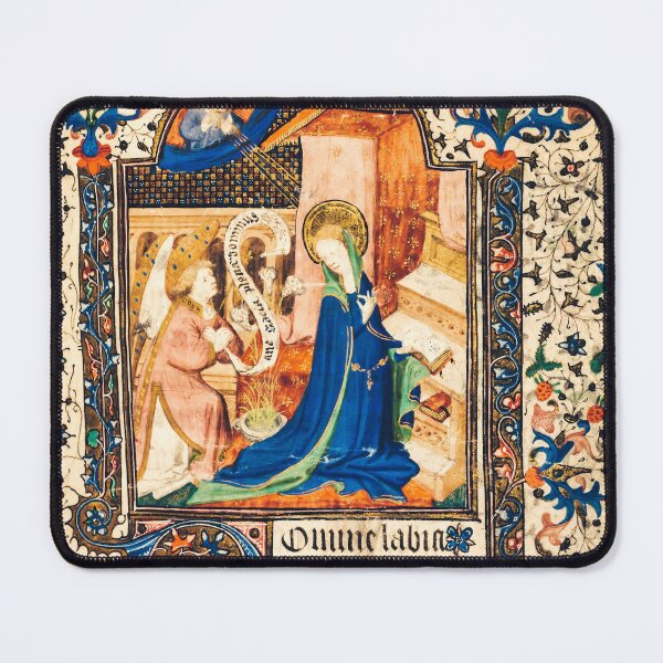 Item preview, The Annunciation — Glorious Medieval Illuminated Manuscript designed and sold by IlluminatedPage.