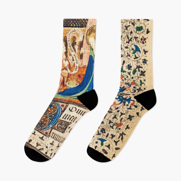 Item preview, The Annunciation — Glorious Medieval Illuminated Manuscript designed and sold by IlluminatedPage.
