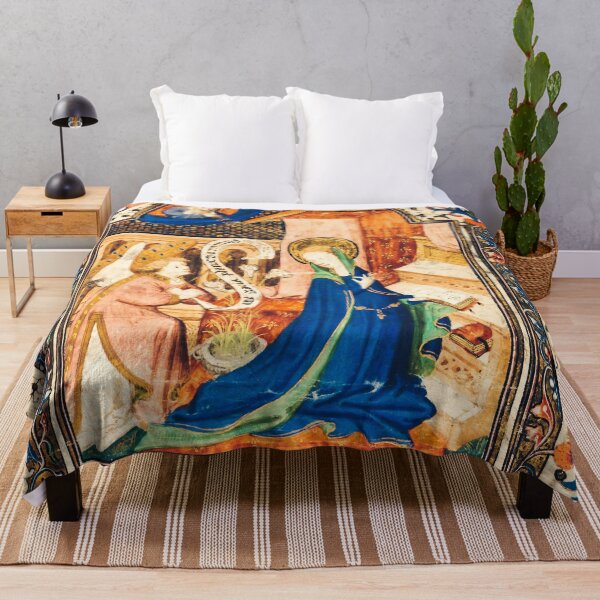 Item preview, The Annunciation — Glorious Medieval Illuminated Manuscript designed and sold by IlluminatedPage.