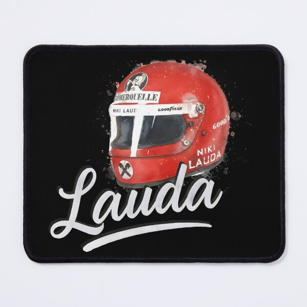 Item preview, Niki Lauda F1 Helmet Watercolor designed and sold by Studio F1Grid.