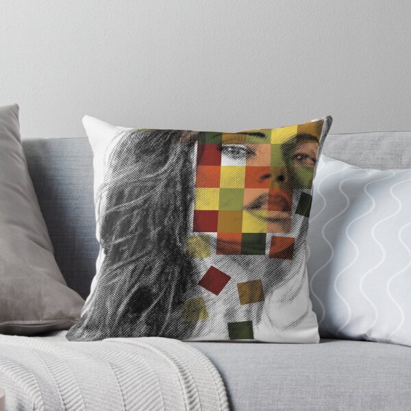 Item preview, Abstract Portrait in Squares F00010 Fall/Autumn Palette designed and sold by Morose-merch.