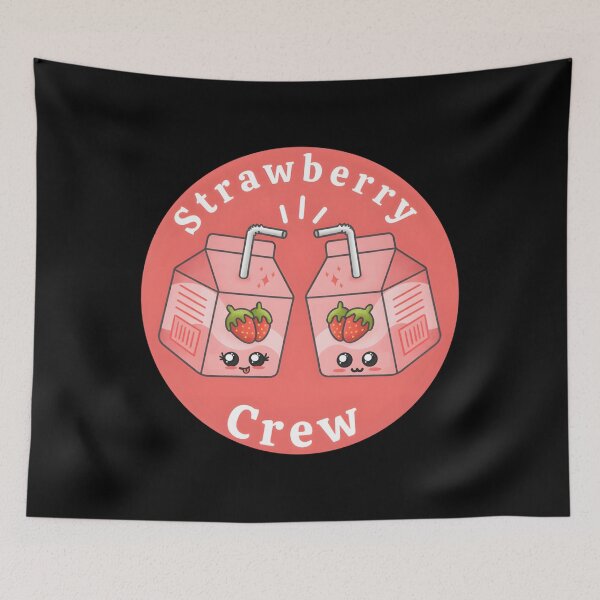 Artikelvorschau, Kawaii Strawberry Crew — Rosa Abzeichen entworfen und verkauft von MichelleBooth1.