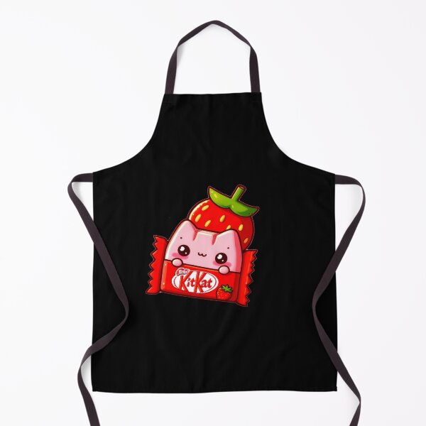 Item preview, Choco-Wafer Strawberry Cat — Transparent Sticker designed and sold by MichelleBooth1.