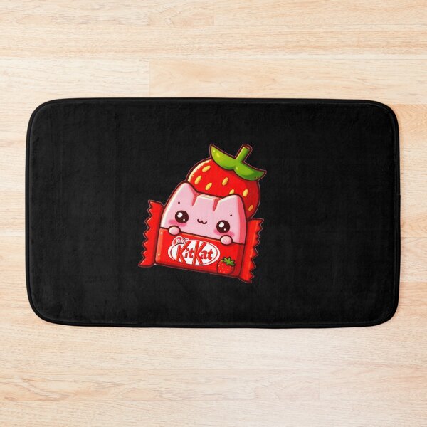 Item preview, Choco-Wafer Strawberry Cat — Transparent Sticker designed and sold by MichelleBooth1.