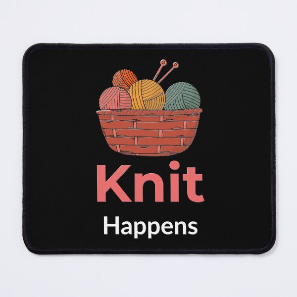 Item preview, Knit Happens – Funny Knitting Design for Yarn Lovers, Crafters & Embroidery Artists designed and sold by HyzoArt.