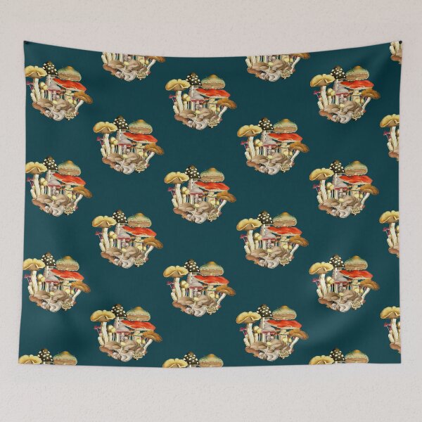 Item preview, A Multitude of Mushrooms designed and sold by amanthaBurn.