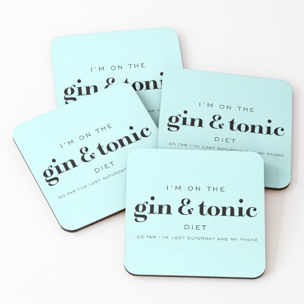 Item preview, I'm On The Gin And Tonic Diet Funny Drink designed and sold by SholoStudio.