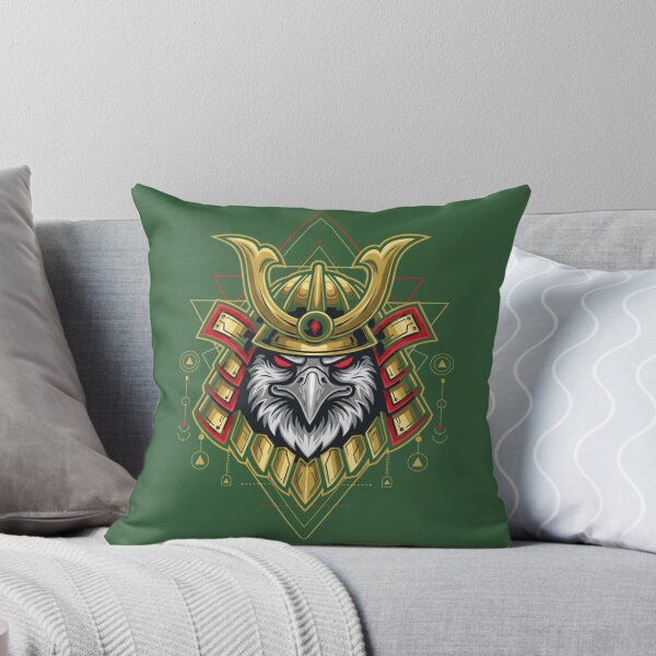 Item preview, Kensei Aegis — Samurai Eagle Mascot Logo (Gold, Red, Black) designed and sold by DONXX.