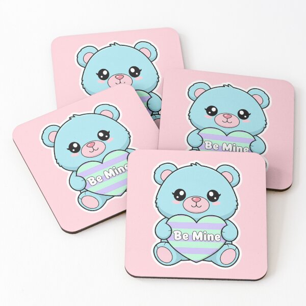 Item preview, Cute Valentine Bear “Be Mine” Sticker designed and sold by MuseAI.