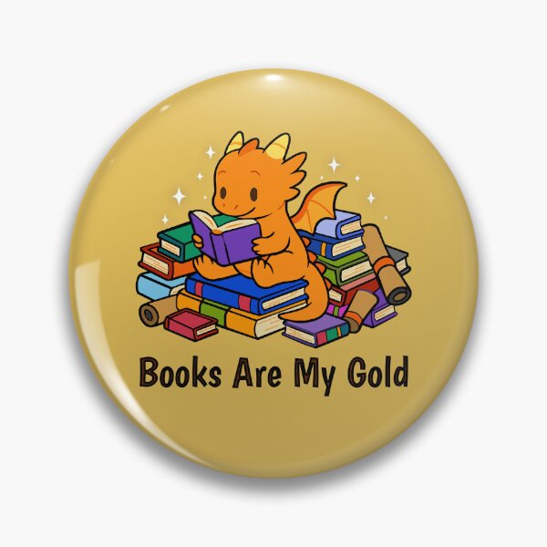 Item preview, Book Buddies: Dragon: Books Are My Gold designed and sold by AvocasaStudios.