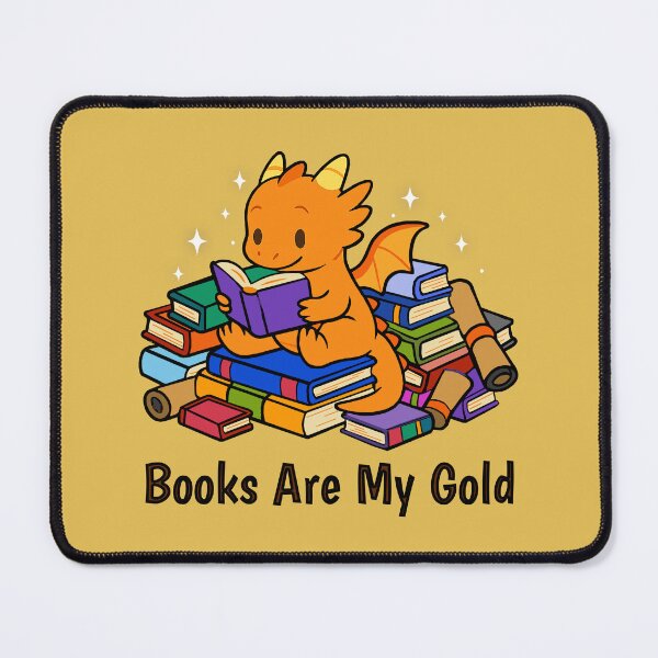 Item preview, Book Buddies: Dragon: Books Are My Gold designed and sold by AvocasaStudios.