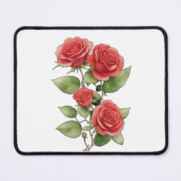 Item preview, Elegant Red Rose Illustration - Botanical Floral Art Design designed and sold by vekotpu.