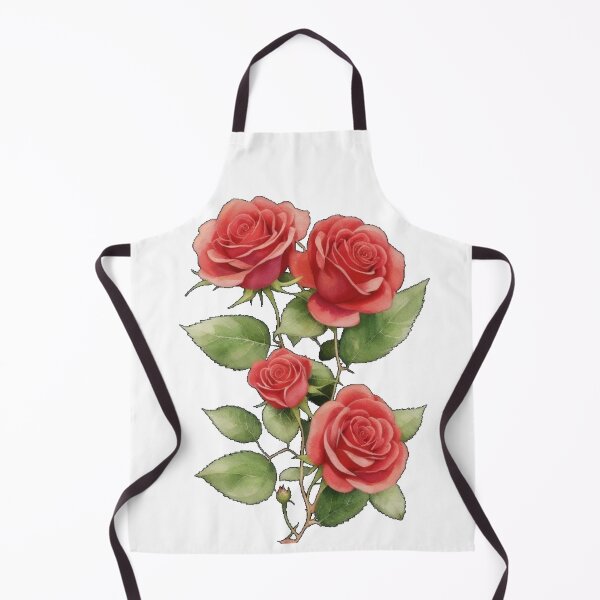 Item preview, Elegant Red Rose Illustration - Botanical Floral Art Design designed and sold by vekotpu.