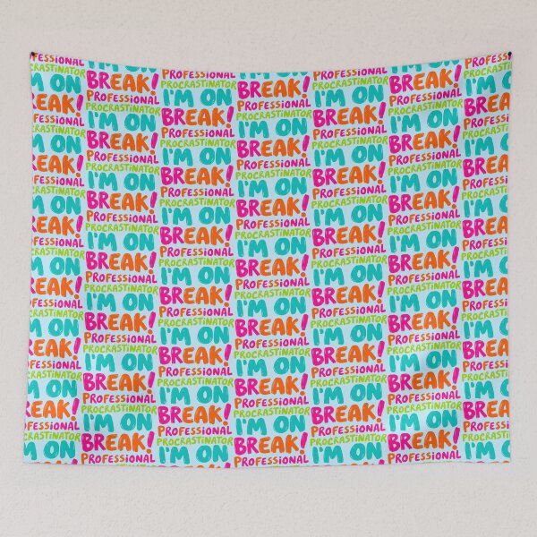 Item preview, Professional Procrastinator On Break Colorful Quote designed and sold by SholoStudio.