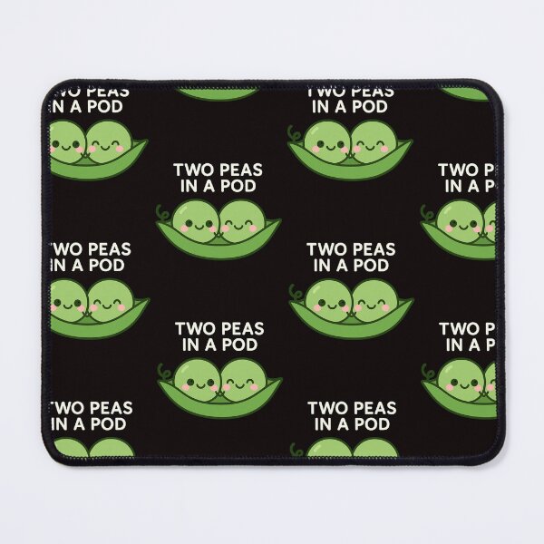 Item preview, Two Peas in a Pod – Cute Kawaii Peas Illustration | Friendship & Love Design designed and sold by FrameFlow.