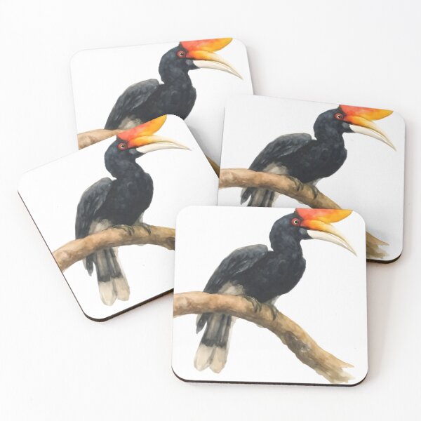 Item preview, Rhinoceros Hornbill (Buceros rhinoceros) designed and sold by HOMETOWN86.