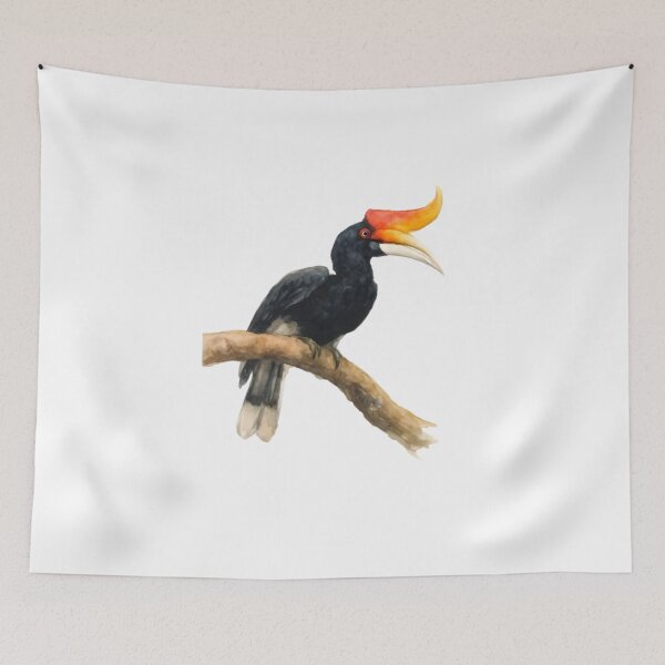 Item preview, Rhinoceros Hornbill (Buceros rhinoceros) designed and sold by HOMETOWN86.