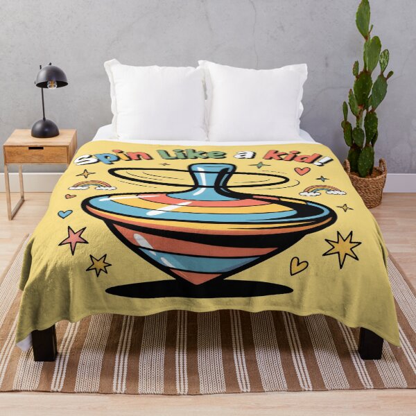 Item preview, Classic Spinning Top Surrounded by Stars, Hearts, and Mini Rainbows designed and sold by SplashTastic.