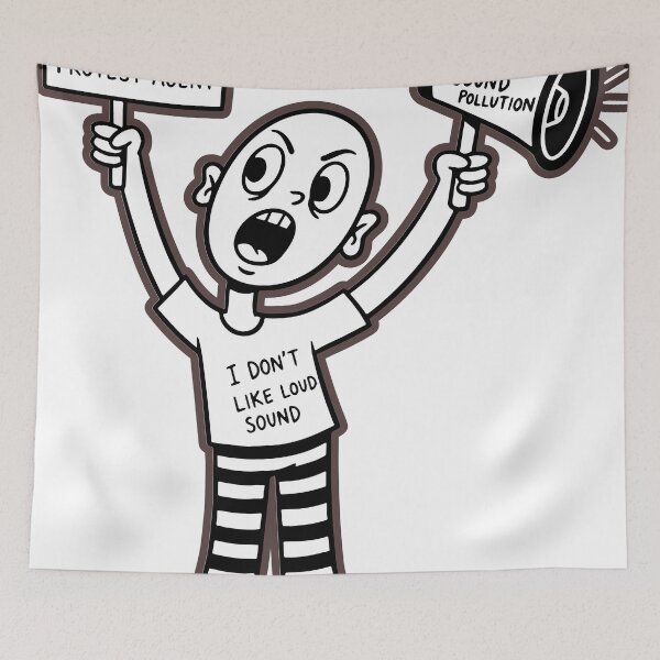 Item preview, protest against sound pollution designed and sold by KARTICK DUTTA.