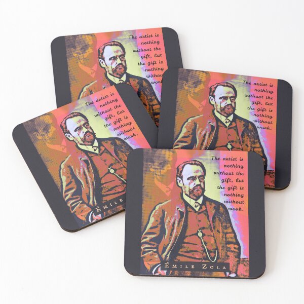 Item preview, CÉmile Zola quote: The artist is nothing without the gift, but the gift is nothing without work. designed and sold by artbleed.