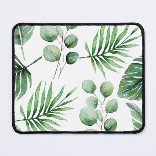 Item preview, Green leaves pattern designed and sold by SmallDart Creations.