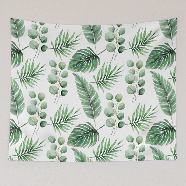 Item preview, Green leaves pattern designed and sold by SmallDart Creations.