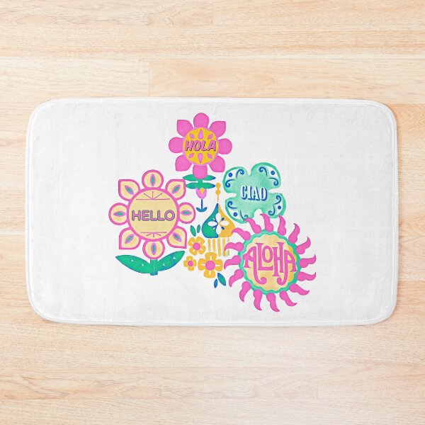 Item preview, Its a Small World Disney Ride Hello Welcome Flower Arrangement Watercolor designed and sold by MagicKingdome.
